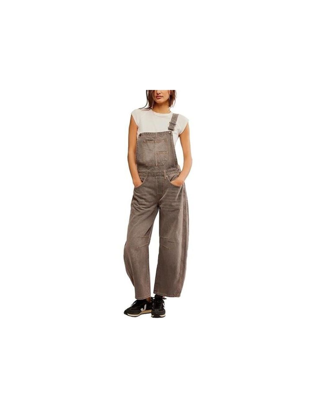 Women's Free People Good Luck Barrel overalls